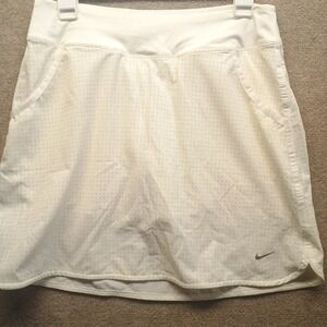 NIKE Women's SMALL 30" Dri Fit Tour Performance Golf Tennis Skort Pockets‎ Dots